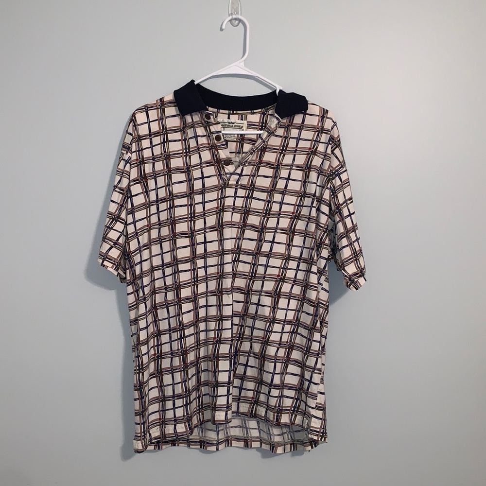 VINTAGE Natural Issue polo! In style and comfy!
